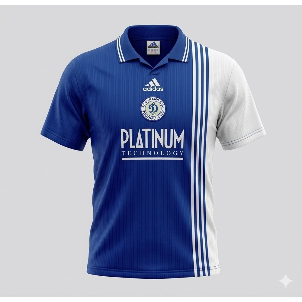 Adidas Blue & White‎ Striped Vintage Stare FC Men's Soccer Jersey. Size L
